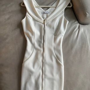 MIDI WHITE COCKTAIL DRESS